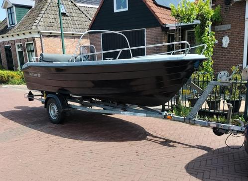 Sea-Finder 450 toer/vis boot compleet met Tohatsu 15pk, Watersport en Boten, Vis- en Consoleboten, Gebruikt, 10 tot 30 pk, 3 tot 6 meter
