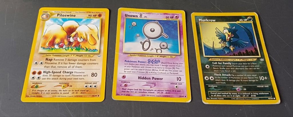 Pokémon Neo Revelation, Ophalen of Verzenden, Gebruikt, Meerdere kaarten
