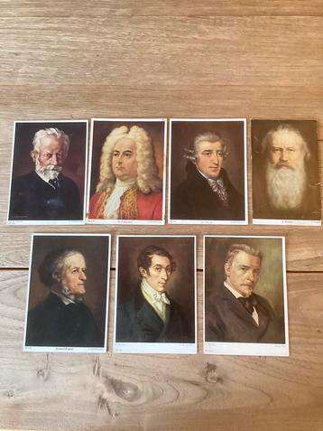 Ansichtkaarten afb. componisten - muziek klassiek - divers - beschikbaar voor biedingen