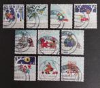 nvph 3978 - 3987 gestempeld Decemberzegels 2021, Ophalen of Verzenden, Na 1940, Gestempeld