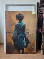 Schilderij op dibond - 70 x 100 cm, Ophalen, Zo goed als nieuw, Schilderij, 75 cm of meer