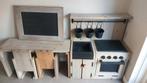 Steigerhouten speelgoedkeukentje, Kinderen en Baby's, Ophalen, Gebruikt, Hout, Speelkeuken