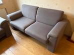 Tweezitsbank + 2,5-zitsbank - Grijze stof, Huis en Inrichting, Ophalen, Gebruikt, 150 tot 200 cm, Driepersoons