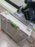 Festool ts 55 rebq plus met geleider, Invalzaag, Ophalen of Verzenden, Zo goed als nieuw, 30 tot 70 mm