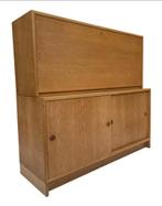 Vintage kast Borge Mogensen wandkasten jaren 60 design, Vintage, 150 tot 200 cm, Ophalen of Verzenden, 25 tot 50 cm