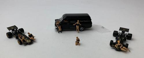 Brekina 1:87 Set John Player Team Lotus JPS met figuren- Lot, Hobby en Vrije tijd, Modelauto's | 1:87, Nieuw, Auto, Brekina, Ophalen of Verzenden