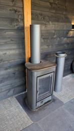 Flam houtkachel 8kW incl afvoerpijp!, Ophalen, Gebruikt, Houtkachel, Vrijstaand