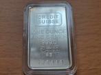 1 oz Vintage zilverbaar. Credit Suisse. Zilver investering., Ophalen of Verzenden, Zilver