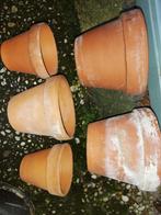 10 stuks Terra Cotta Potten, Tuin en Terras, Bloempotten, Ophalen of Verzenden, Gebruikt, Rond, Minder dan 25 cm