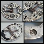 Antiek zilver,  forse Nederlands zilveren gesp 1840, Ophalen of Verzenden, Zilver