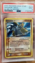 POKEMON Groudon Gold Star PSA 9, Ophalen, Nieuw, Losse kaart, Foil