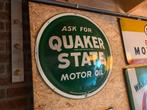 2x Origineel Quaker State motoroil USA reclamebord jrn 60-70, Verzamelen, Ophalen, Zo goed als nieuw, Reclamebord