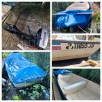 Tour/Visboot Polyester met 33pk Buitenboordmotor, Watersport en Boten, Motorboten en Motorjachten, Ophalen, Gebruikt, 30 tot 50 pk