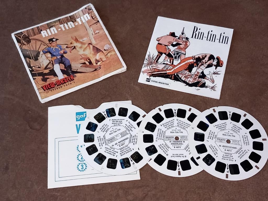Viewmaster rin tin tin, Ophalen of Verzenden, Gebruikt