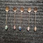 Boho theelepels edelsteen, Antiek en Kunst, Antiek | Bestek, Ophalen of Verzenden