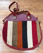 Unieke tas van kelim met lederen band, Ophalen of Verzenden, Nieuw, Overige kleuren, Shopper