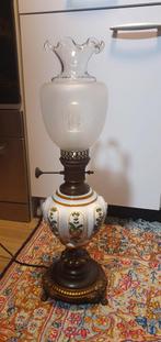 antieke Jugendstil olielamp, Antiek en Kunst, Antiek | Lampen, Ophalen of Verzenden