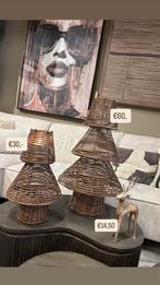 Kerstbomen / windlicht / rotan / nieuw / kerst decoratie, Diversen, Kerst, Ophalen of Verzenden, Nieuw