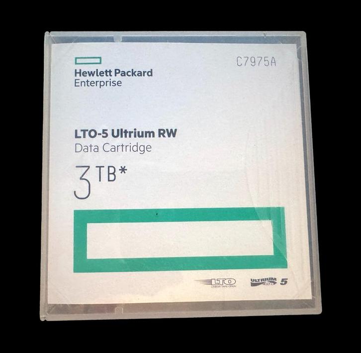 Nieuwe HPE LTO-5 Ultrium RW Data Cartridge 3TB (C7975A), Computers en Software, Beschrijfbare discs, Nieuw, Overige typen, Ophalen of Verzenden