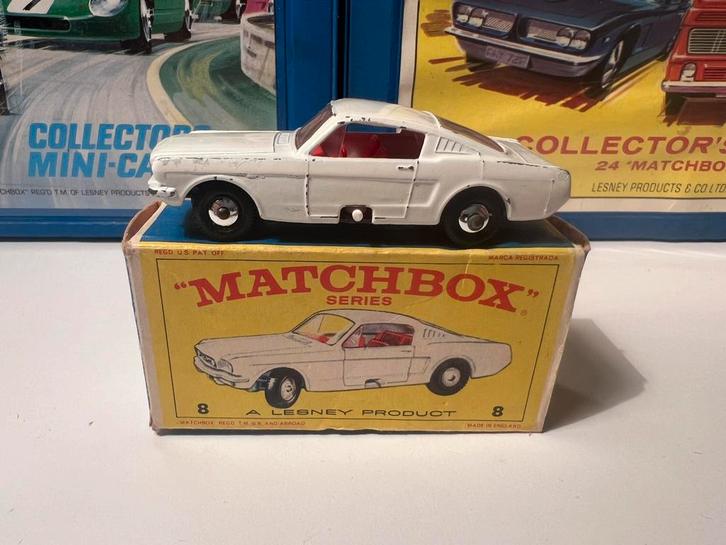 Matchbox Lesney Nr.8e Ford Mustang Fastback, Hobby en Vrije tijd, Modelauto's | Overige schalen, Gebruikt, Auto, Ophalen of Verzenden