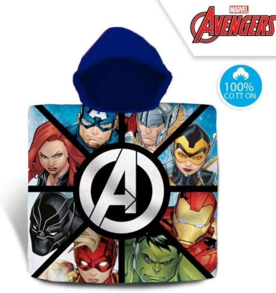 Avengers Badponcho - Katoen - Marvel Badcape, Kinderen en Baby's, Kinderkleding | Kinder-zwemkleding, One size, Nieuw, Ophalen of Verzenden
