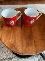 Douwe Egberts rode Pip kopjes,2 stuks, Ophalen of Verzenden, Zo goed als nieuw, Overige stijlen, Kop(pen) en/of Schotel(s)
