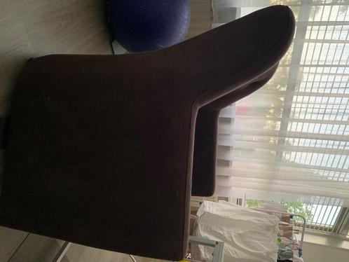 Stoel, Huis en Inrichting, Stoelen, Gebruikt, Drie, Stof, Bruin, Ophalen