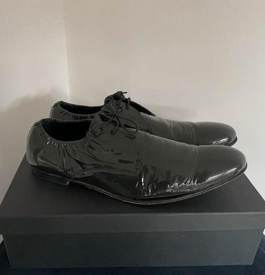 Acne Studios Lakschoenen Antraciet Maat 44/45, Kleding | Heren, Schoenen, Gedragen, Veterschoenen, Zwart, Ophalen of Verzenden