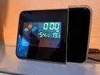 Digitale Klok met Projectie & Weerstation, Ophalen of Verzenden, Nieuw, Digitaal, Wekker of Tafelklok
