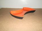 Mooie oranje vintage schaal,aardewerk,retro,jr'70,tapas, Ophalen of Verzenden, Huis en Inrichting