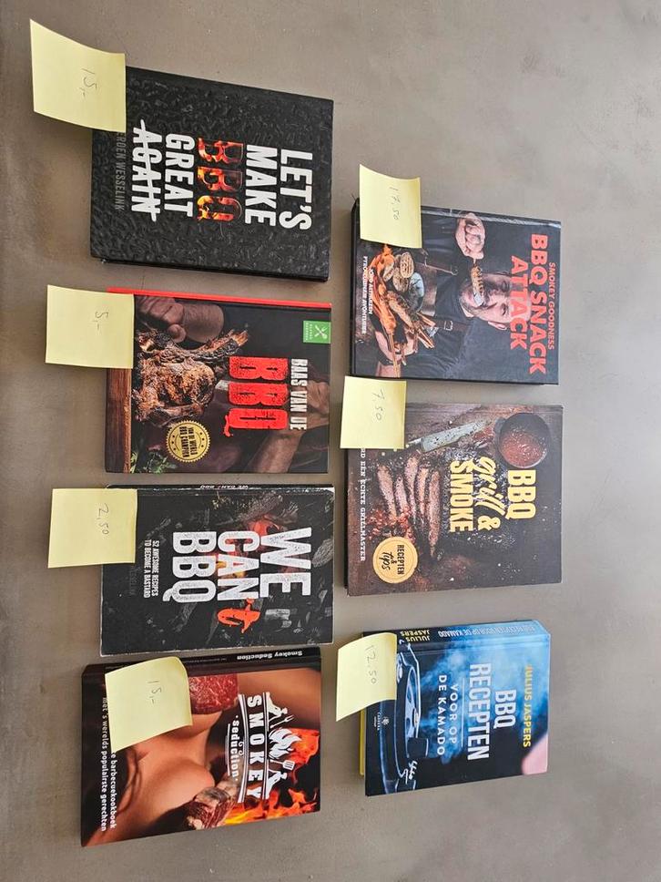 BBQ Boeken Collectie, Boeken, Kookboeken, Gelezen, Voorgerechten en Soepen, Hoofdgerechten, Tapas, Hapjes en Dim Sum, Overige gebieden