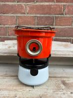 Petroleumstel / oliestel 1 pits oranje / rood emaille, Antiek en Kunst, Antiek | Emaille, Ophalen of Verzenden