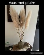 Vaas met pluimen, Ophalen of Verzenden, Zo goed als nieuw