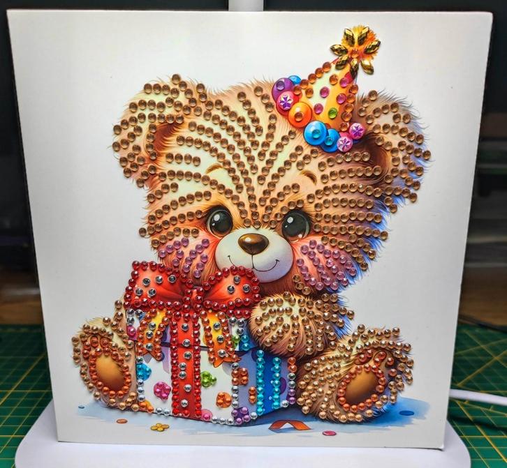 Diamond Painting verjaardagskaart Kinderen 6, Hobby en Vrije tijd, Kaarten | Zelfgemaakt, Nieuw, Kind, Ophalen of Verzenden