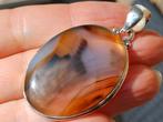 Vanoli 925 zilveren kettinghanger met prachtige agaat, Daiva1973@hotmail.com, Vanoli, Overige voorstellingen, Bruin