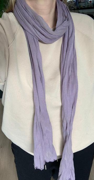 American Vintage dunne lange tricot sjaal lilac paars beschikbaar voor biedingen