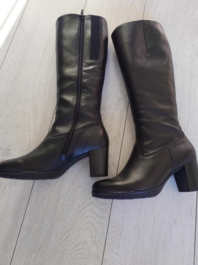 Lange leren Gabor laarzen mt 4,5, Hoge laarzen, Zwart, Gabor, Ophalen of Verzenden