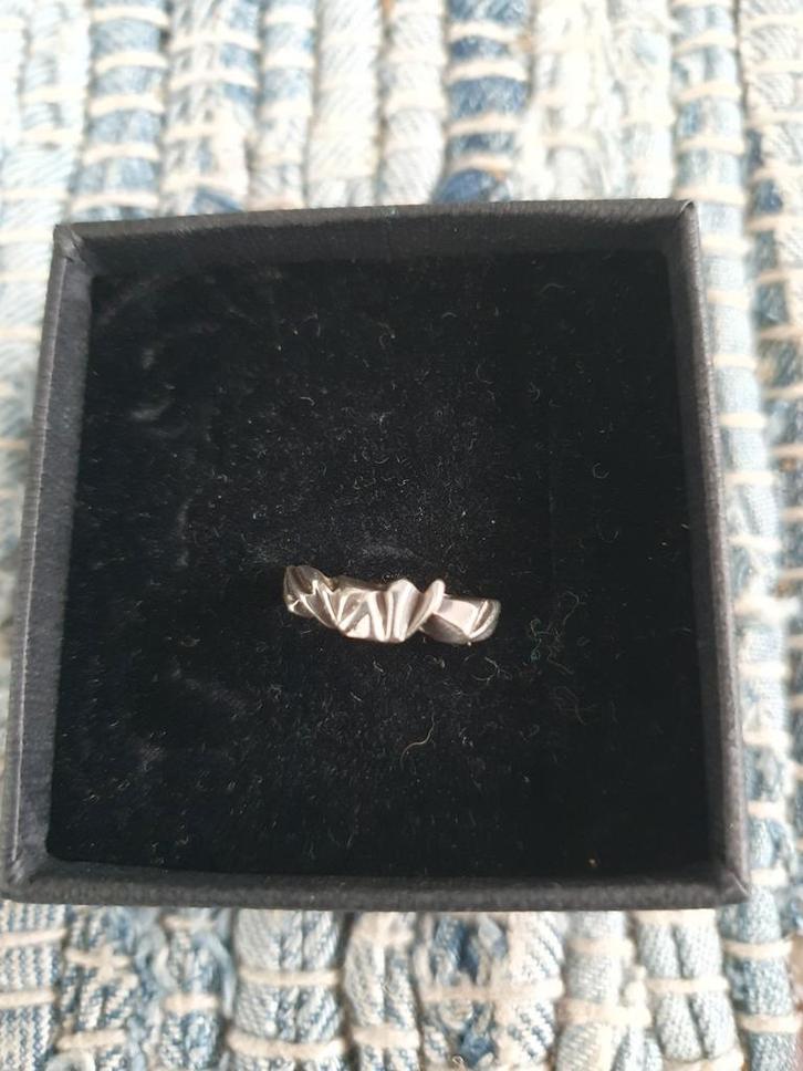 Zilveren ring Lapponia, Sieraden, Tassen en Uiterlijk, Ringen, Gebruikt, Dame, Kleiner dan 17, Zilver, Zilver, Ophalen of Verzenden