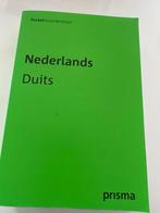 Prisma Pocketwoordenboek Nederlands-Duits, Ophalen of Verzenden, Zo goed als nieuw, Prisma of Spectrum, Nederlands