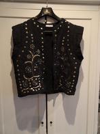 zwart gilet vest gewatteerd Sophie&Me maat L met borduur, Zwart, Maat 42/44 (L), Ophalen of Verzenden, Zo goed als nieuw