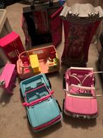 Barbie Pakket: Camper, Auto's, Kasten & Poppen!, Ophalen of Verzenden, Gebruikt