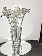 Schitterende zwaar kristallen vaas met kristallen Murano, Ophalen, Minder dan 50 cm