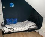 Ikea bed Minnen zwart, Kinderen en Baby's, Ophalen, 70 tot 85 cm, Zo goed als nieuw, Matras