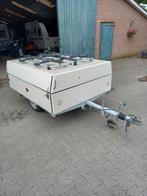 Gestripte vouwwagen, te gebruiken als bagageaanhager., Ophalen