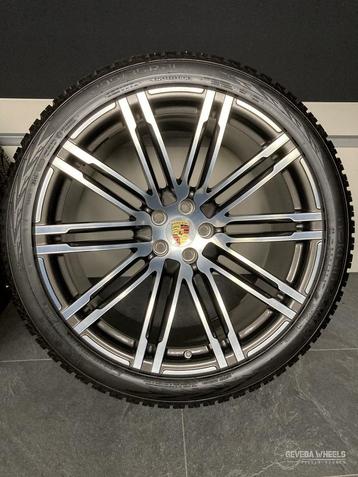 21” originele Porsche Macan Turbo III velgen + winterbanden  beschikbaar voor biedingen