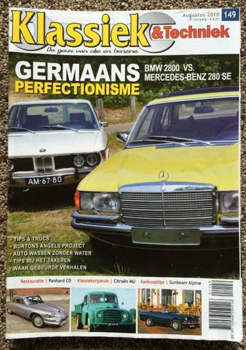 KT: BMW 2800, Sunbeam Alpine, Mercedes W116, Panhard CD beschikbaar voor biedingen