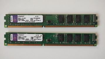 2x Kingston ValueRAM KVR1333D3N9/4G Totaal 8GB beschikbaar voor biedingen