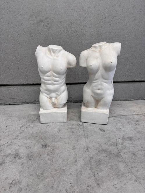Borstbeeld beelden torso man vrouw naakt kunst, Verzamelen, Beelden en Beeldjes, Zo goed als nieuw, Verzenden