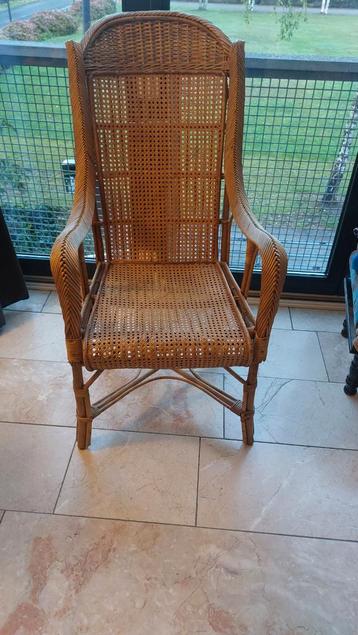 Stoel rotan ratan vintage retro jaren 70 beschikbaar voor biedingen
