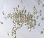 Vintage Boheems facet geslepen AB kralen licht grijs / 0208, Ophalen of Verzenden, Nieuw, Kraal